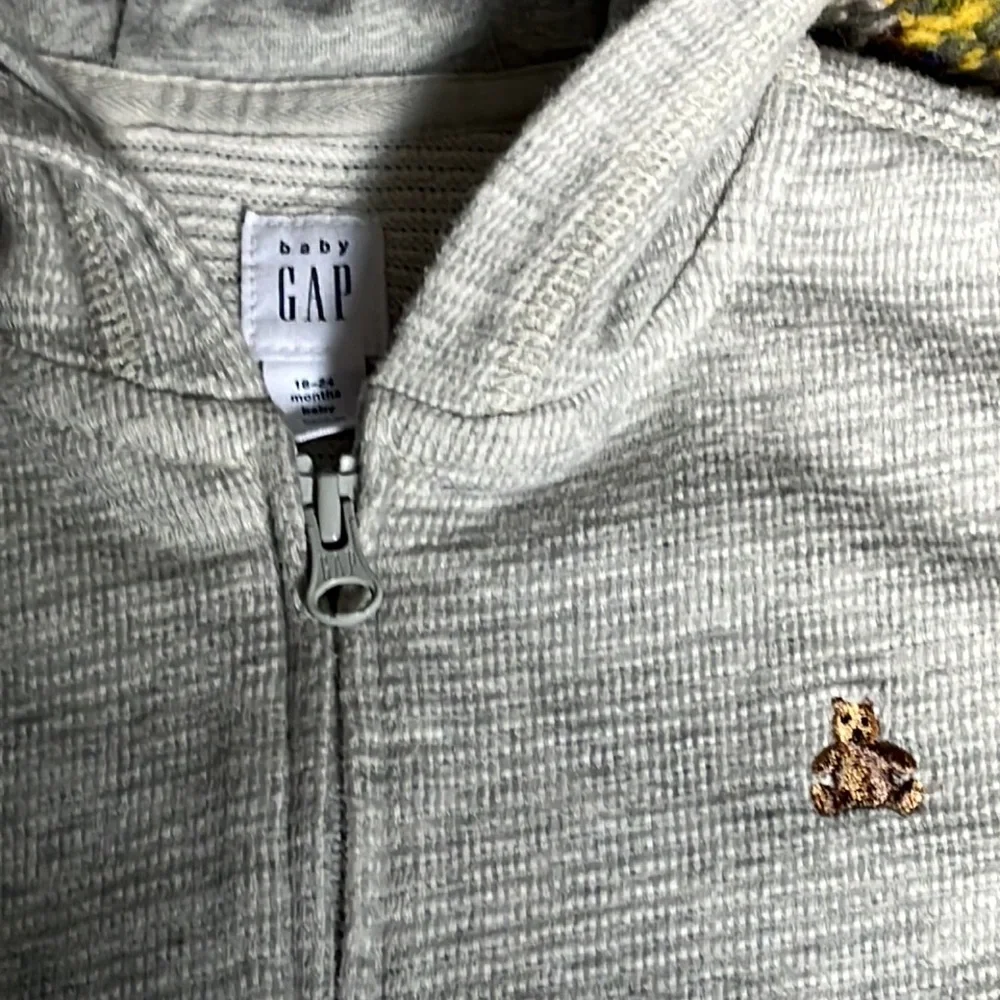 Baby Gap Waffle Thermal Hoodie Sweatshirt